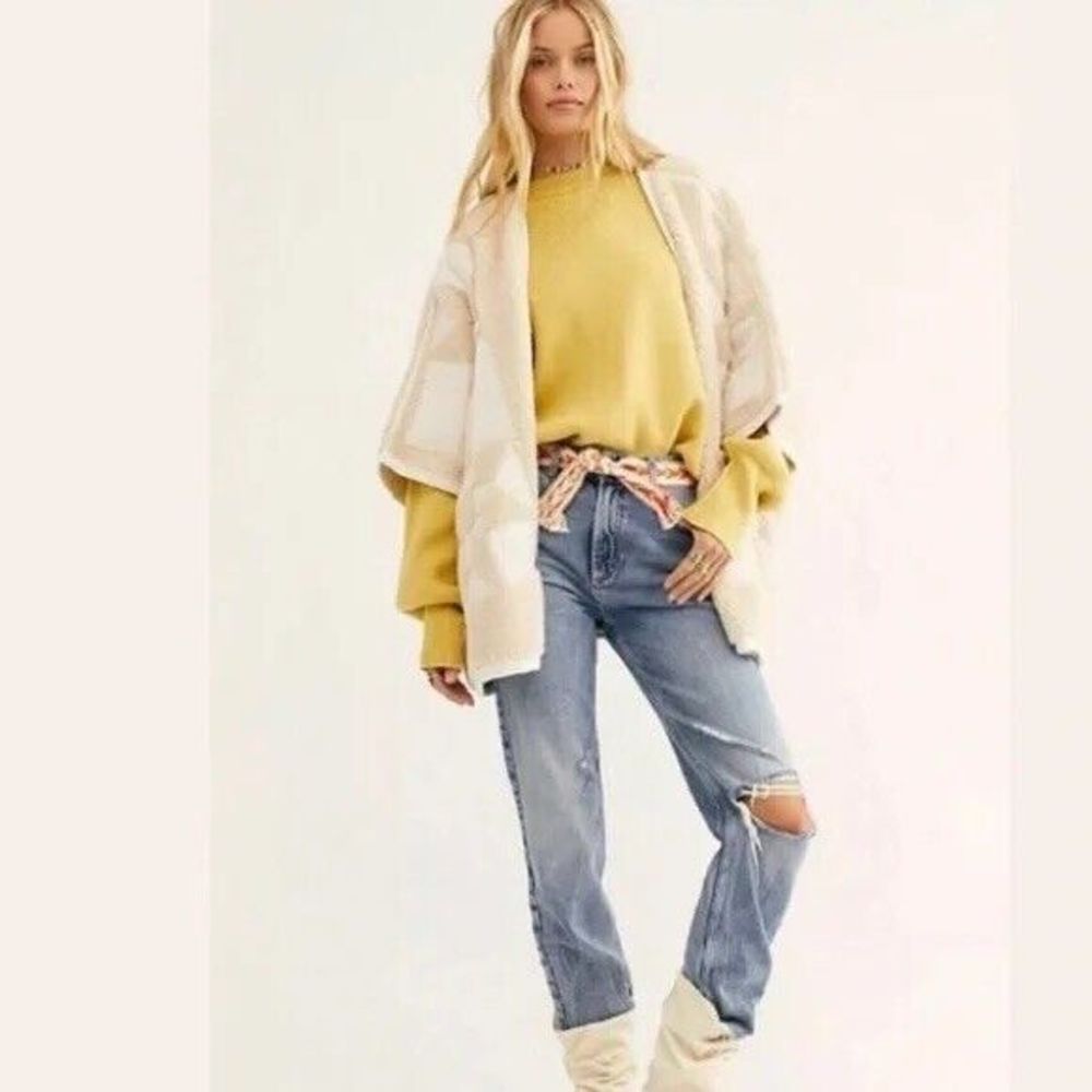 NEW Free People Sherpa Wrap Cardigan Size M - Picture 1 of 7